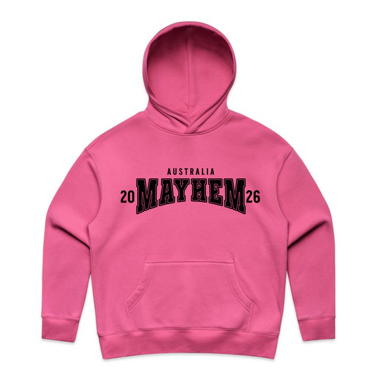 WOMENS PINK MAYHEM HOOD